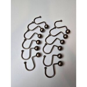 Shower curtain hooks Set of 12